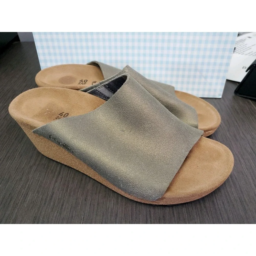 Birkenstock Papillio Namica‎ Women's Open Toe Cork Wedge Sandals Size 40